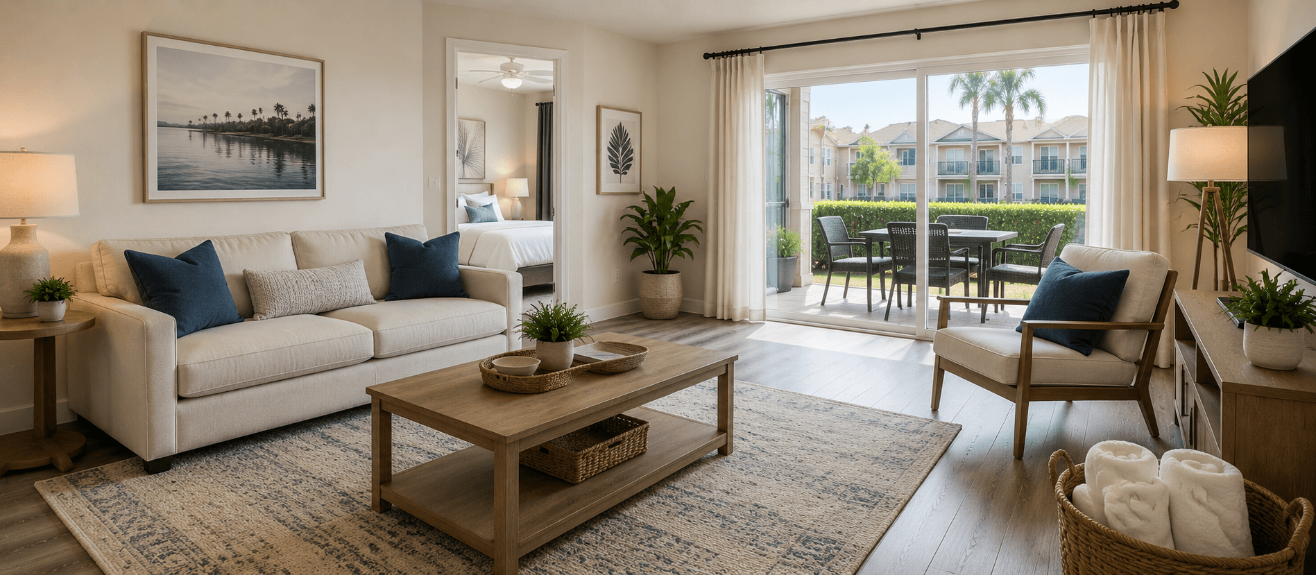 Guest-ready vacation rental unit between checkouts