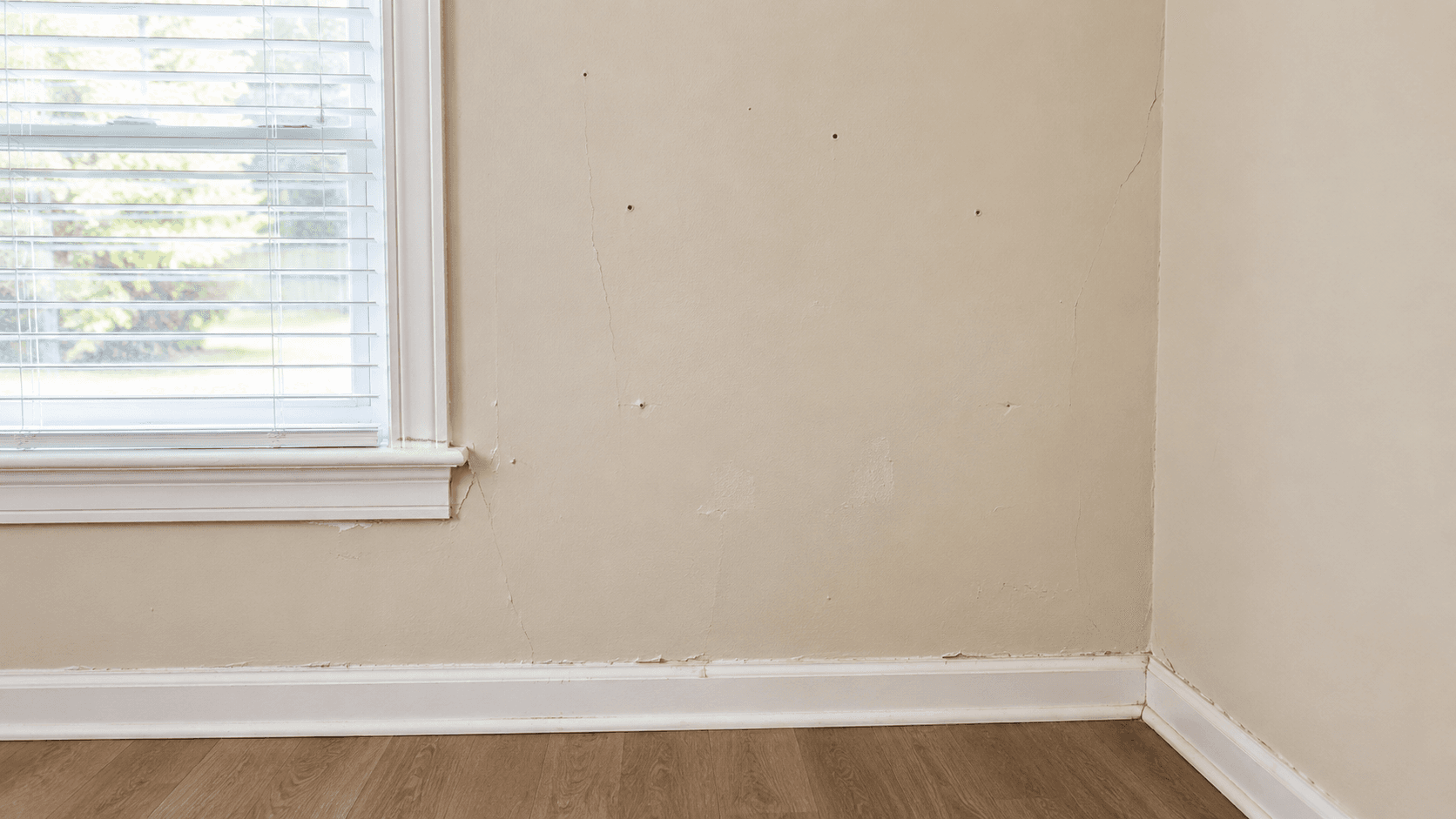 Before — a tired, damaged area in need of repair